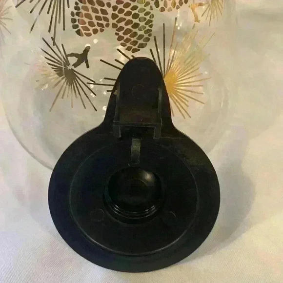 VINTAGE PYREX GLASS COFFEE CARAFE W/  PINECONE DESIGN - Picture 10 of 16